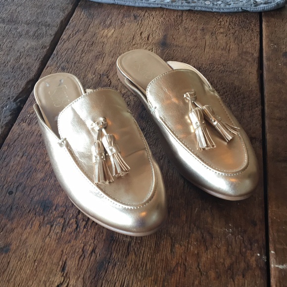 Franco Sarto Shoes - 🟣3/$35 Franco Sarto Gold tassel mules